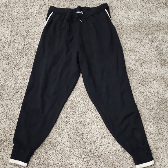 Savage X Fenty Pants - Savage X Fenty Black Joggers with White Accents